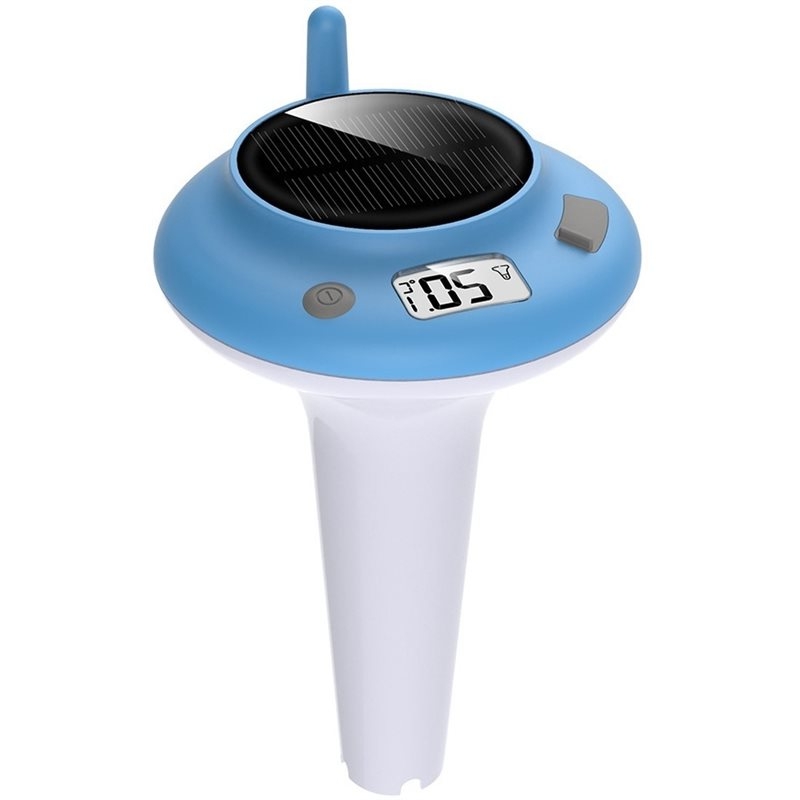 Instant Read Thermometer - A89E-Solar-Powered Floating Digital Wireless Pool Thermometer,