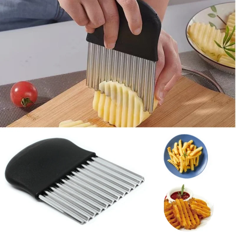 Kitchen Gadgets Dropshipping - Stainless Steel Potato Chip Slicer Dough