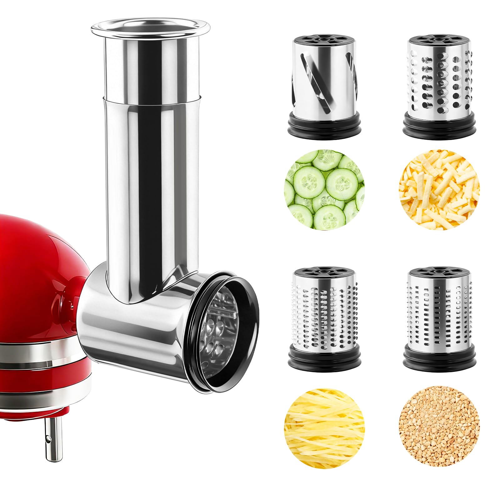 Kitchen Gadgets Machine - Stainless Steel Slicer Shredder Cheese Grater