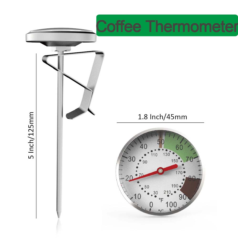 Kitchen Handy Gadgets - 0-100°C Food Thermometer Stainless Steel Coffee