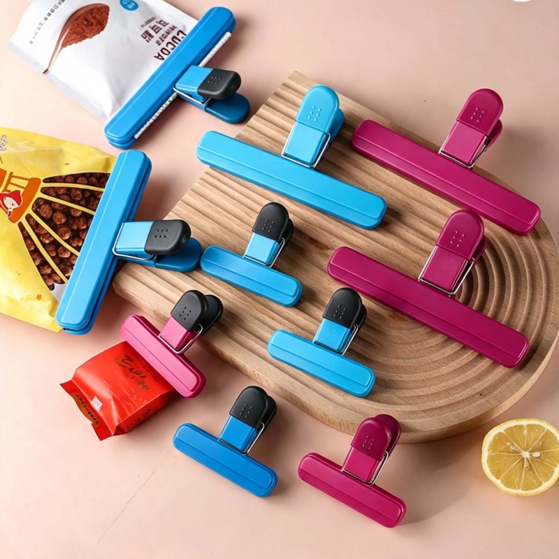 Kitchen Handy Gadgets - 4Pcs Portable Plastic Bag Sealing Clips,Food