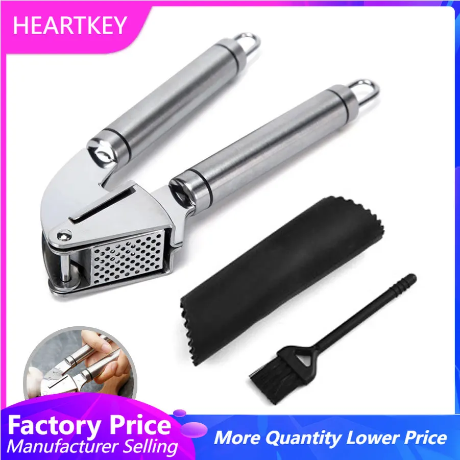 Kitchen Gadgets Garlic - Garlic Press Crusher Stainless Steel Hand-held