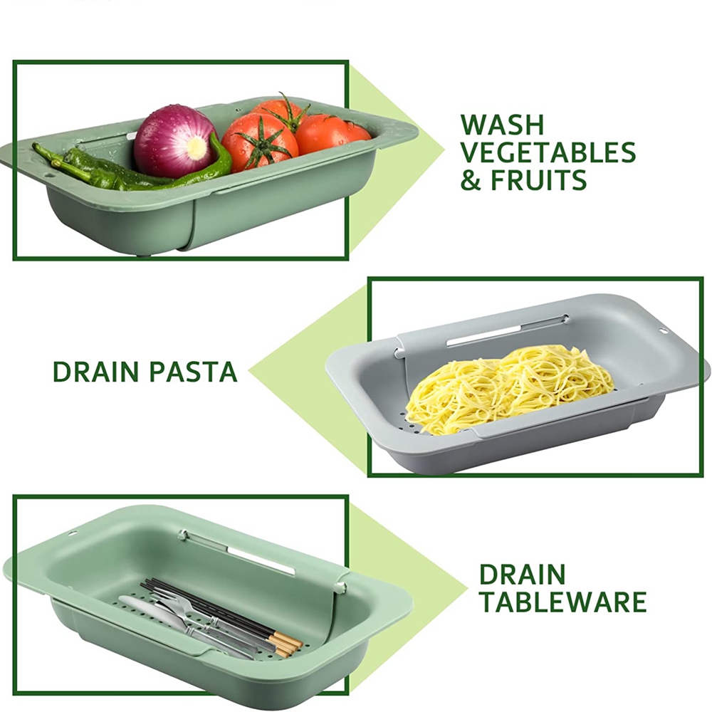 Colander Over the Sink Straine - Kitchen Gadgets Dropshipping ulasan dan harga