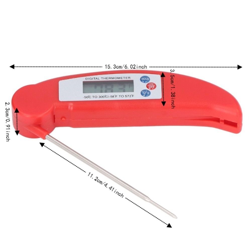 ABS Stainless Steel Digital Fo - Instant Read Thermometer ulasan dan harga
