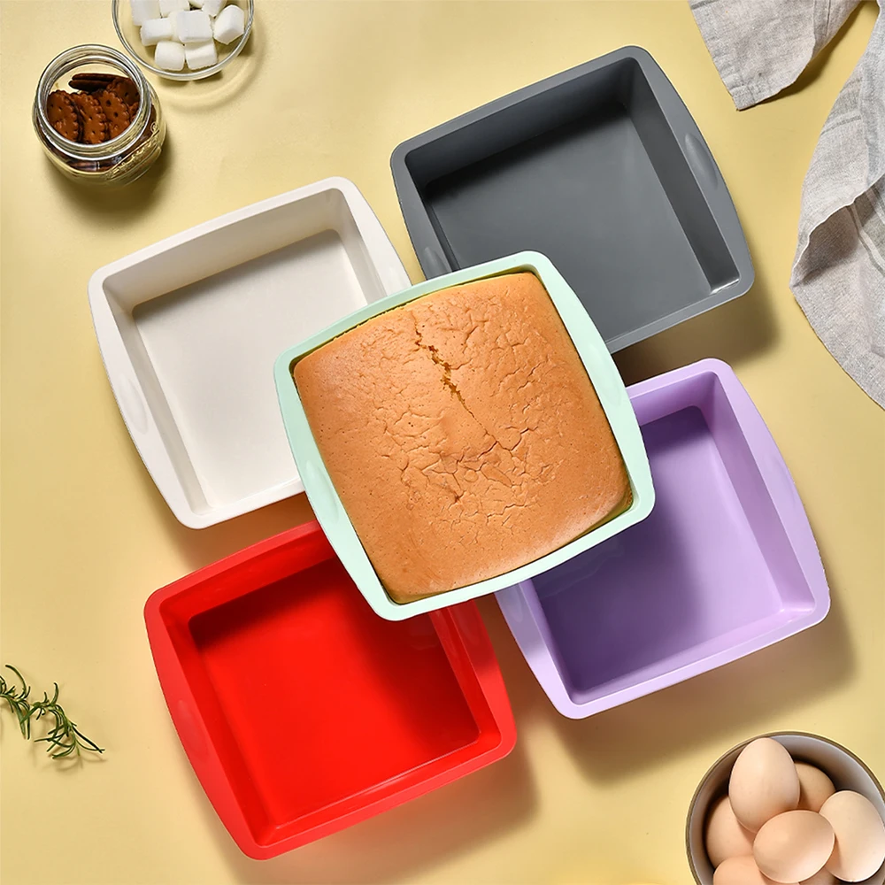 1/4Pcs Silicone Square Cake Mo - Kitchen Handy Gadgets ulasan dan harga