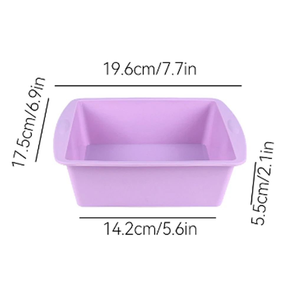 1/4Pcs Silicone Square Cake Mo - Kitchen Handy Gadgets ulasan dan harga