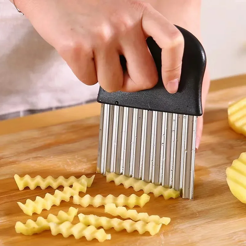 Stainless Steel Potato Chip Sl - Kitchen Gadgets Dropshipping ulasan dan harga