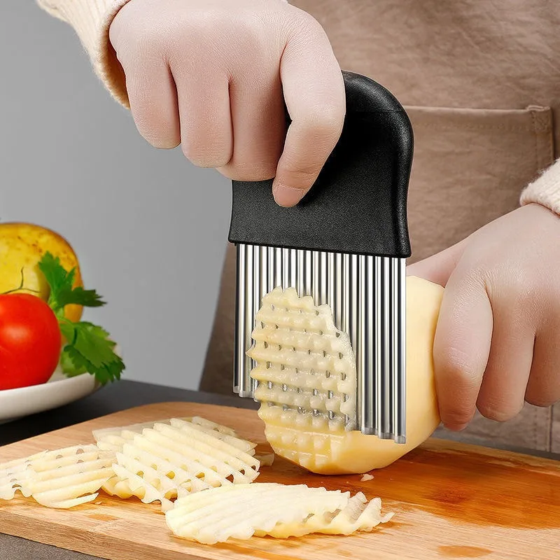 Stainless Steel Potato Chip Sl - Kitchen Gadgets Dropshipping ulasan dan harga