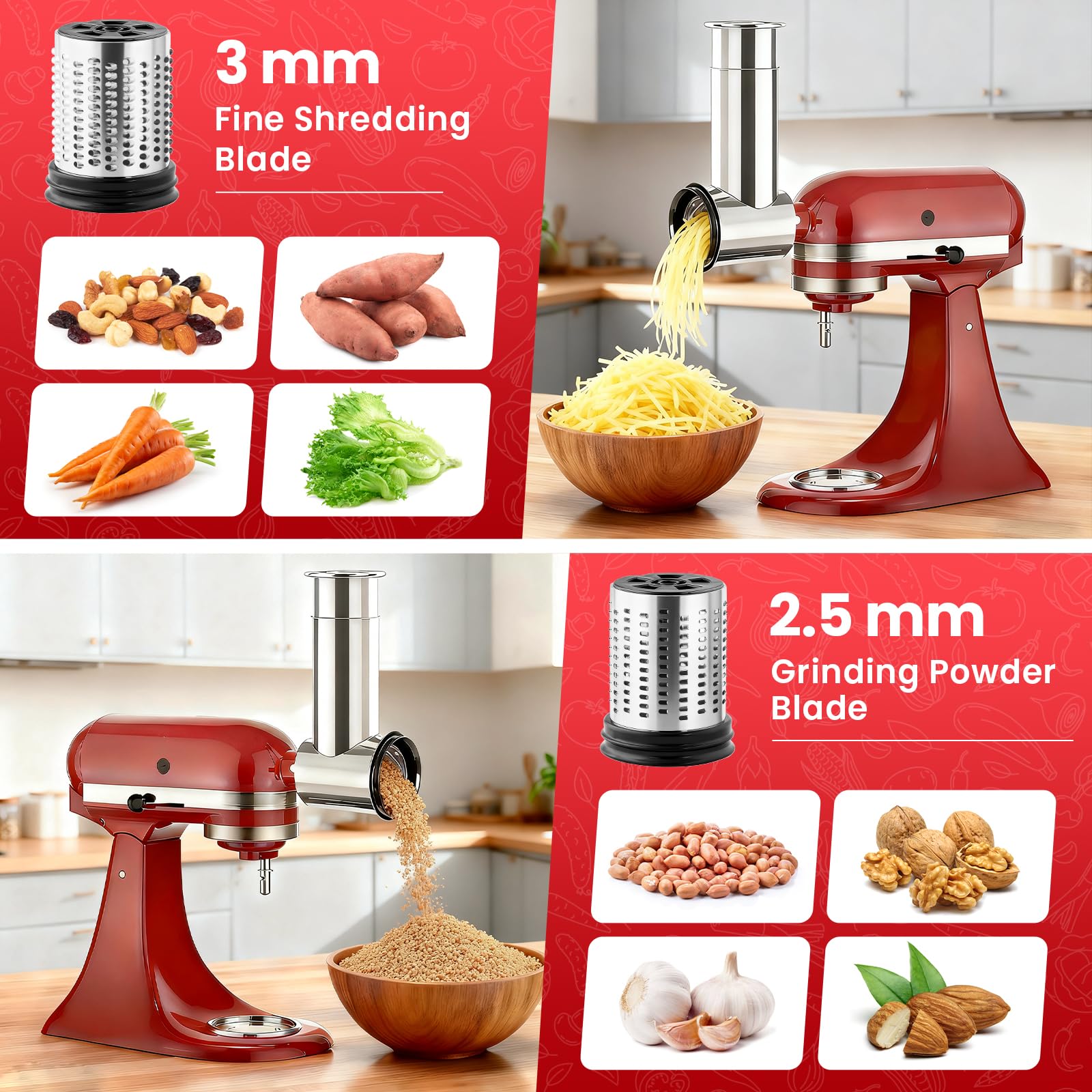 Stainless Steel Slicer Shredde - Kitchen Gadgets Machine ulasan dan harga