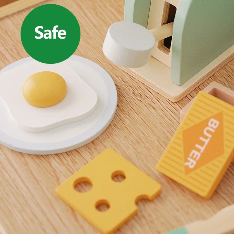 Wooden Simulation Toaster Toy  - Kitchen Gadgets Kids ulasan dan harga