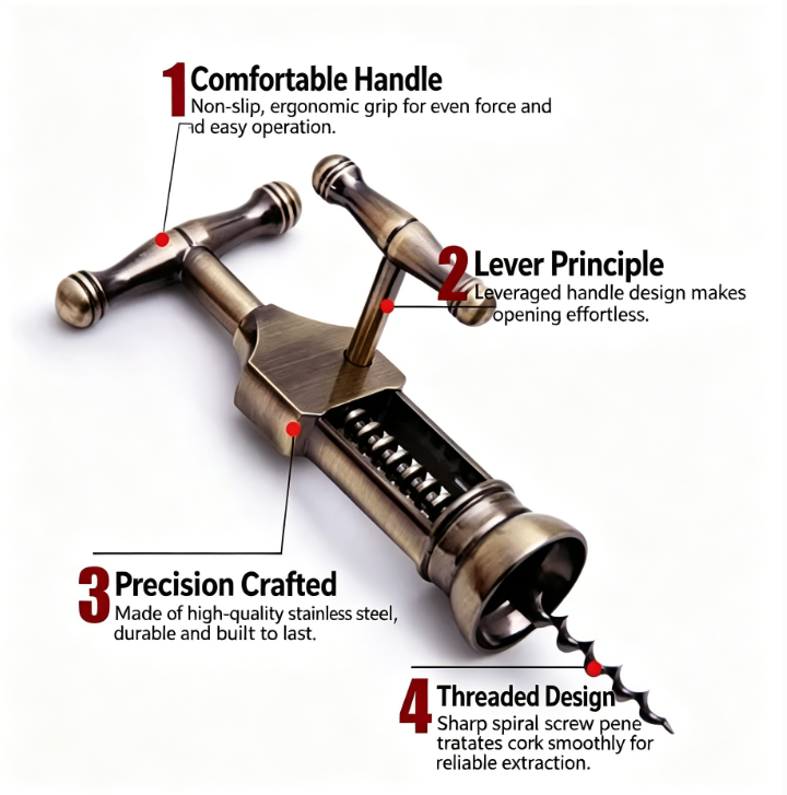 Vintage Rack Pinion Corkscrew  - Kitchen Gadgets Vintage ulasan dan harga