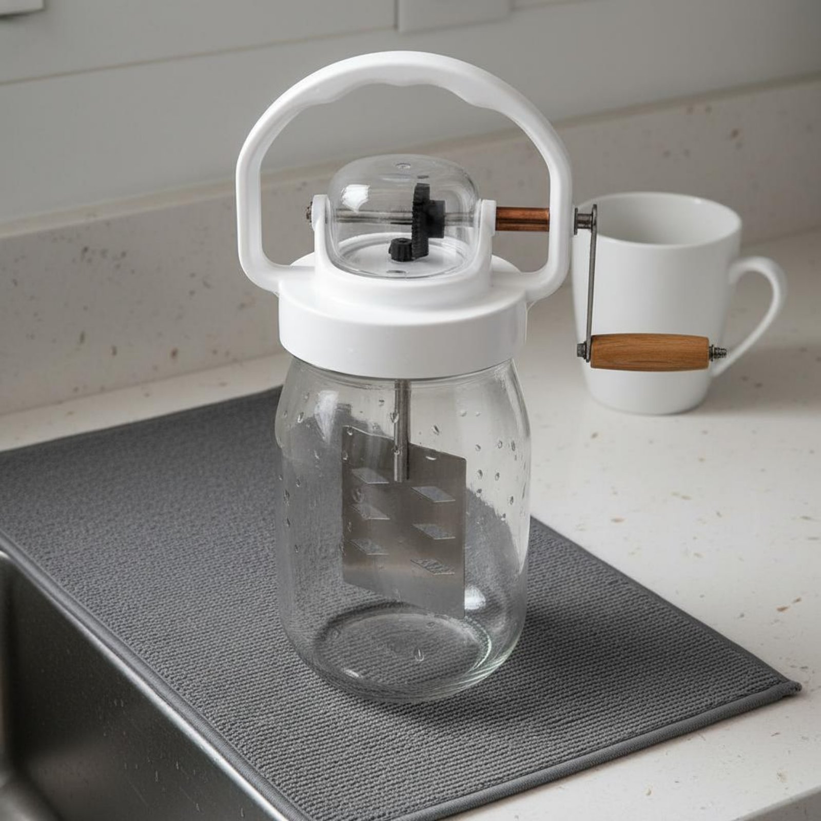 Hand Crank Butter Churner Manu - Kitchen Gadgets Mixer ulasan dan harga