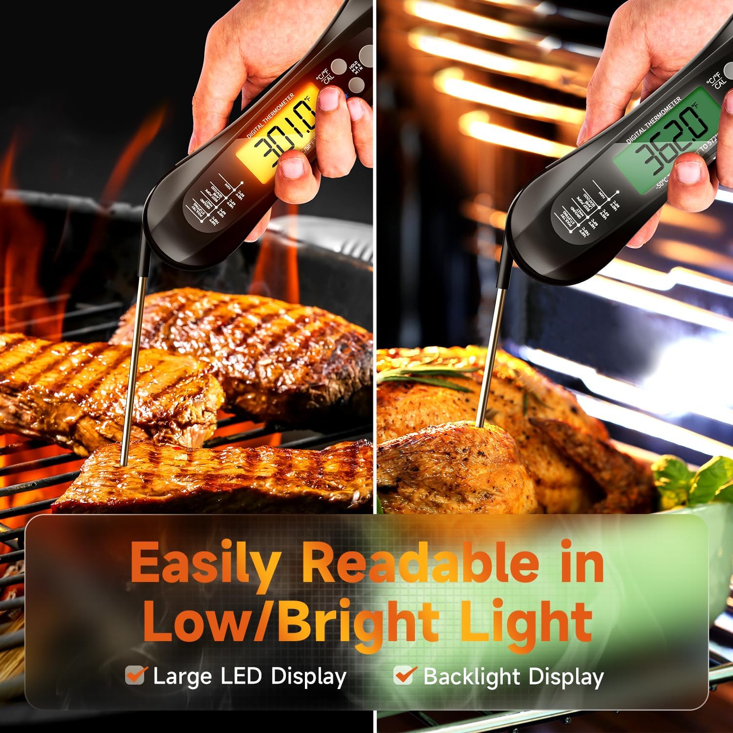 Digital Instant Read Meat Ther - Instant Read Thermometer ulasan dan harga