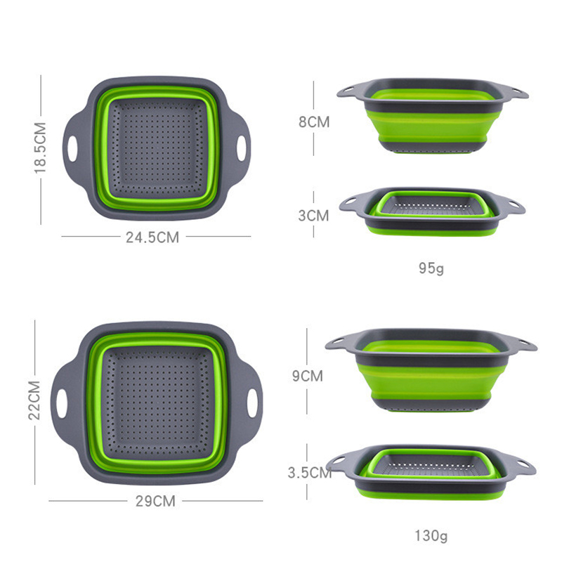 LMETJMA Square Collapsible Col - Kitchen Gadgets Dropshipping ulasan dan harga
