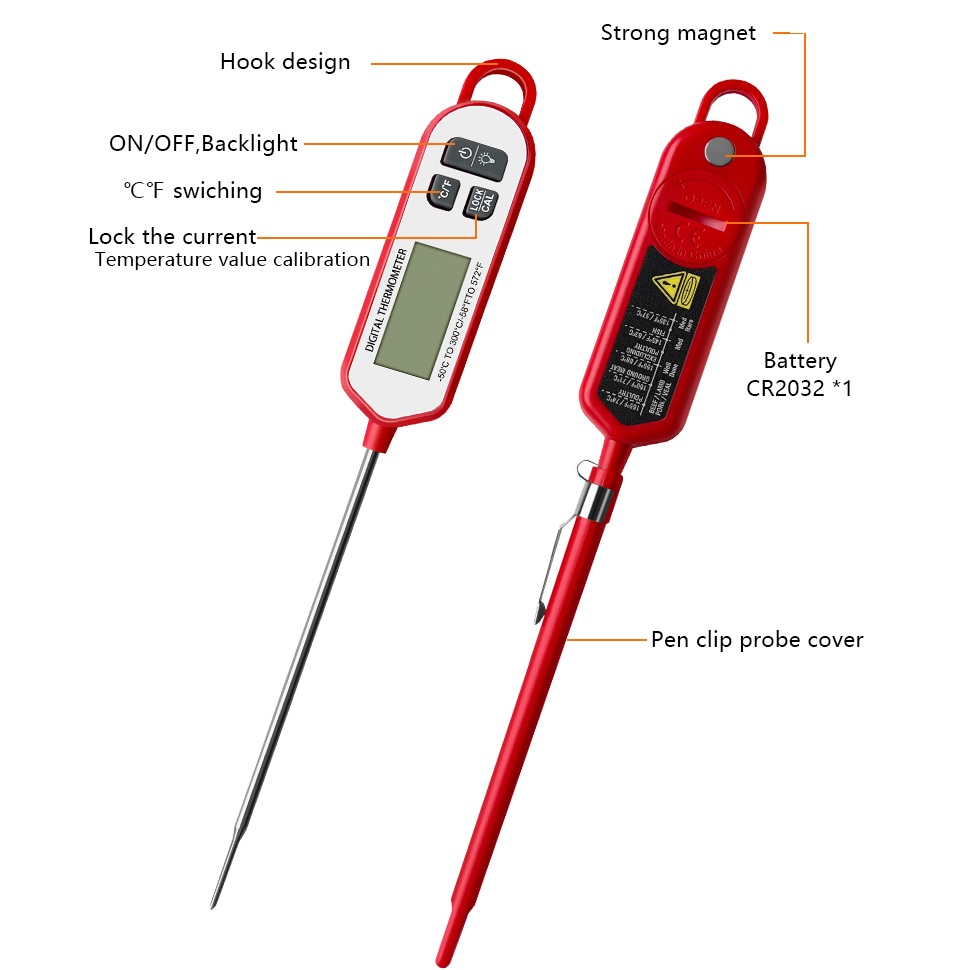 Digital Meat Thermometer  Inst - Instant Read Thermometer ulasan dan harga