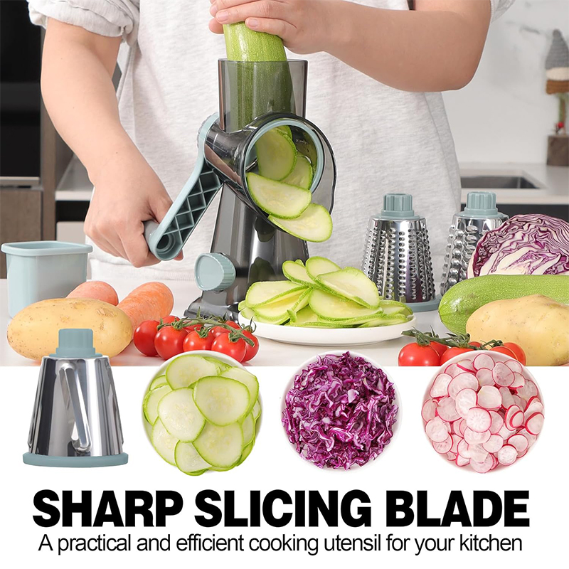 LMETJMA 3 in 1 Rotary Cheese G - Kitchen Gadgets Dropshipping ulasan dan harga