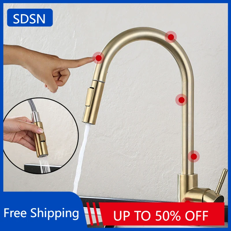 Brushed Gold Touch Kitchen Fau - Kitchen Gadgets Mixer ulasan dan harga