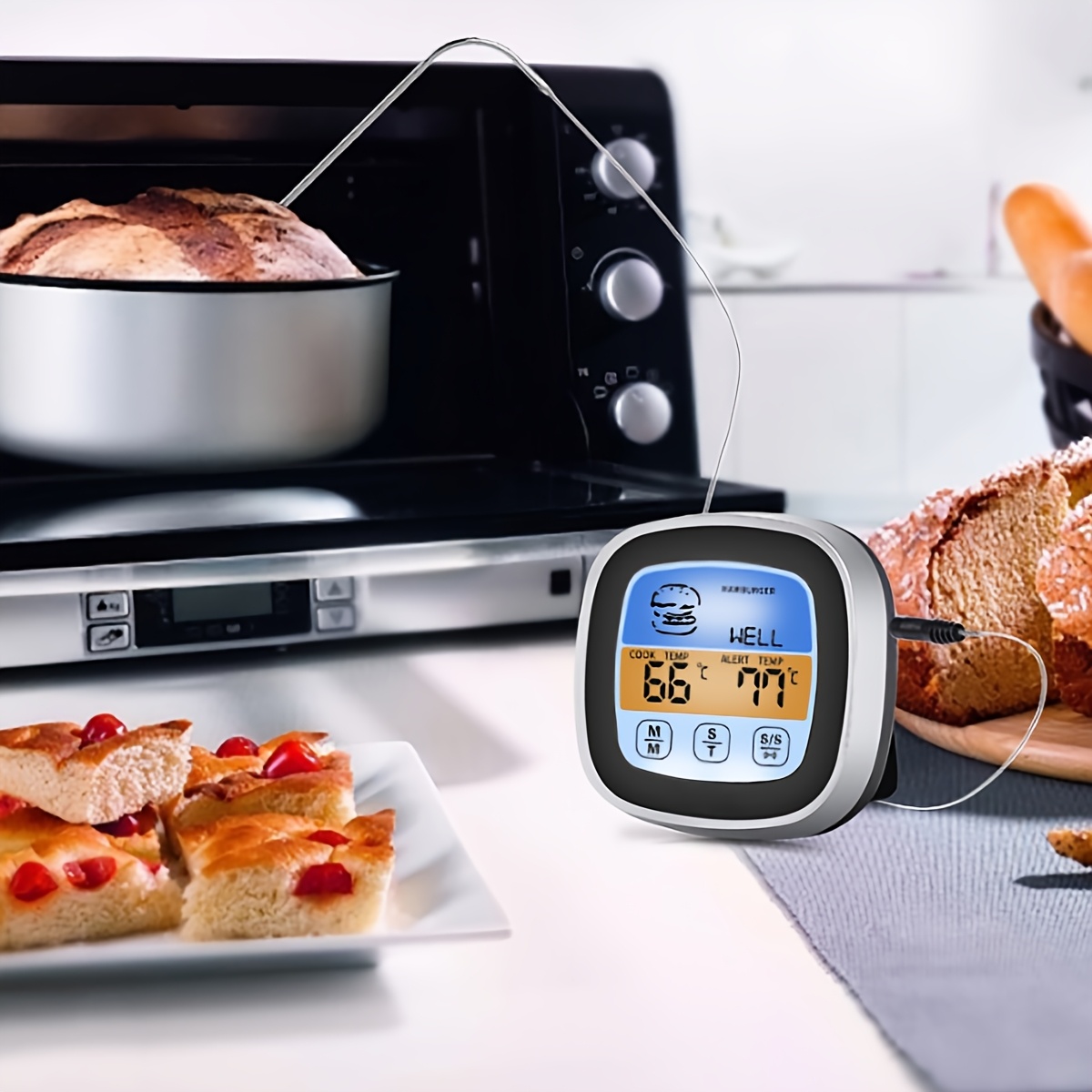 Digital Meat Thermometer BBQ T - Instant Read Thermometer ulasan dan harga