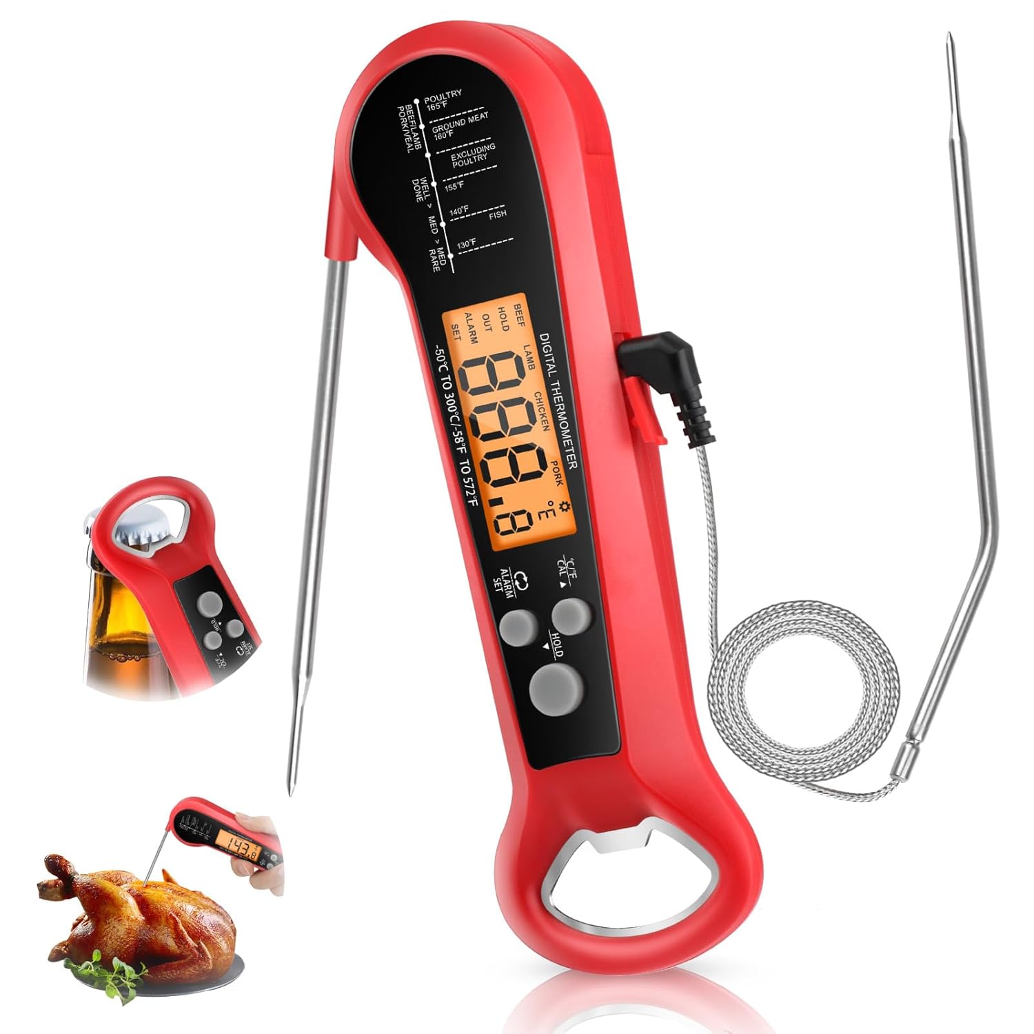 Professional Digital Meat Ther - Instant Read Thermometer ulasan dan harga