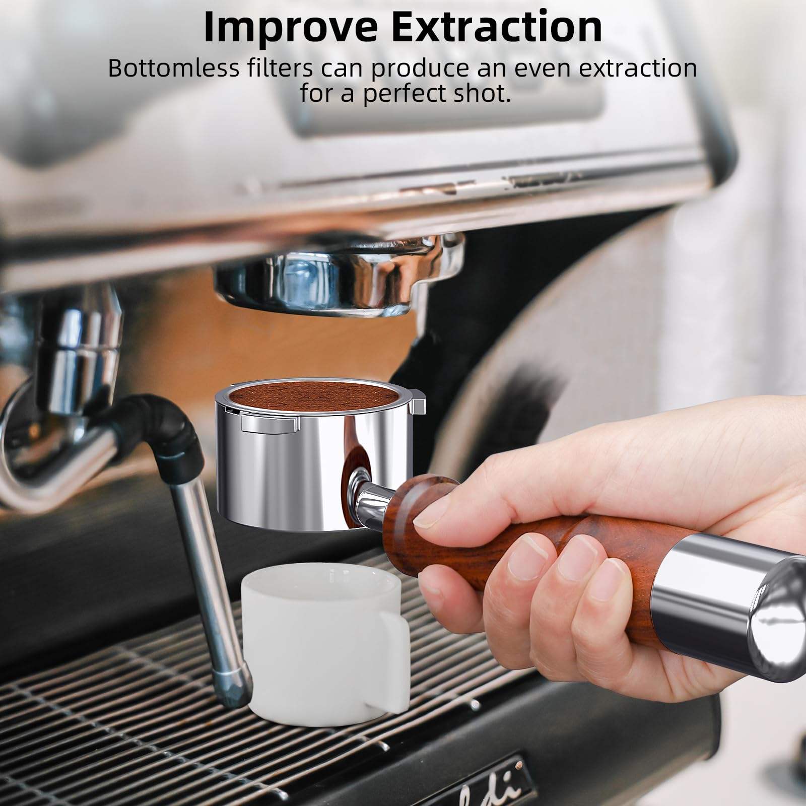 51mm 2 Ears Bottomless Espress - Delonghi Espresso Ecp3420 ulasan dan harga