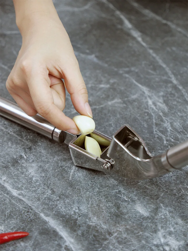 Garlic Press Crusher Stainless - Kitchen Gadgets Garlic ulasan dan harga