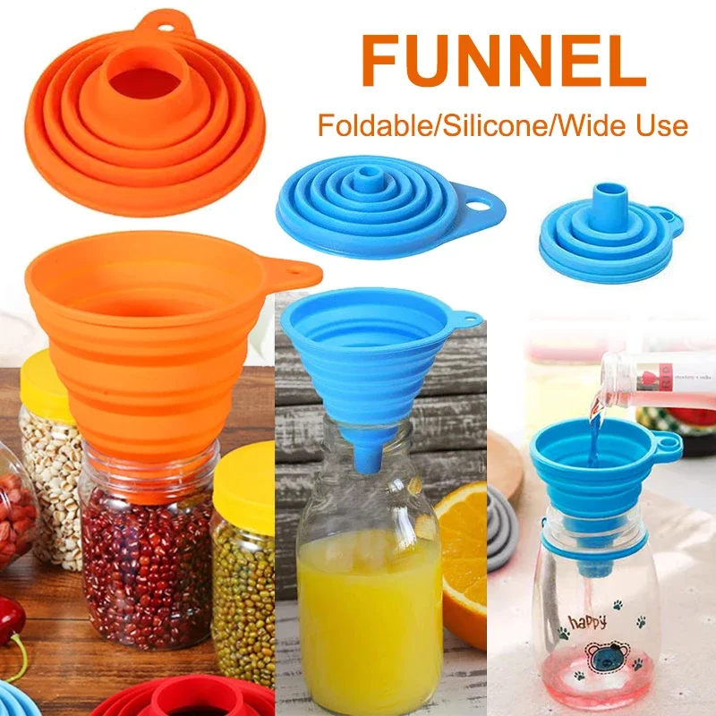 1/4PCS Silicone Collapsible Fu - Kitchen Gadgets For Small Kitchens ulasan dan harga