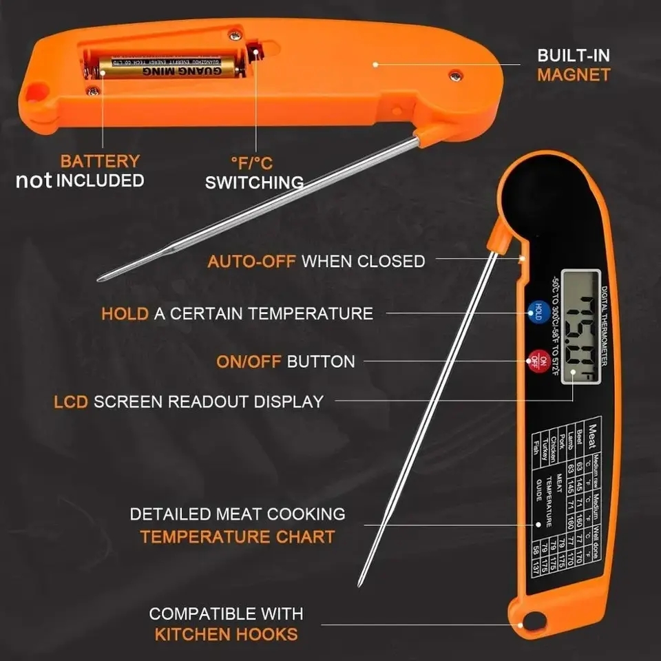 Waterproof Digital Kitchen Foo - Instant Read Thermometer ulasan dan harga