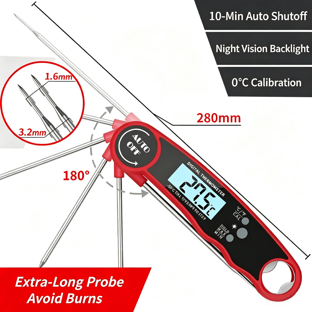 Meat Thermometer Digital – Ins - Instant Read Thermometer ulasan dan harga