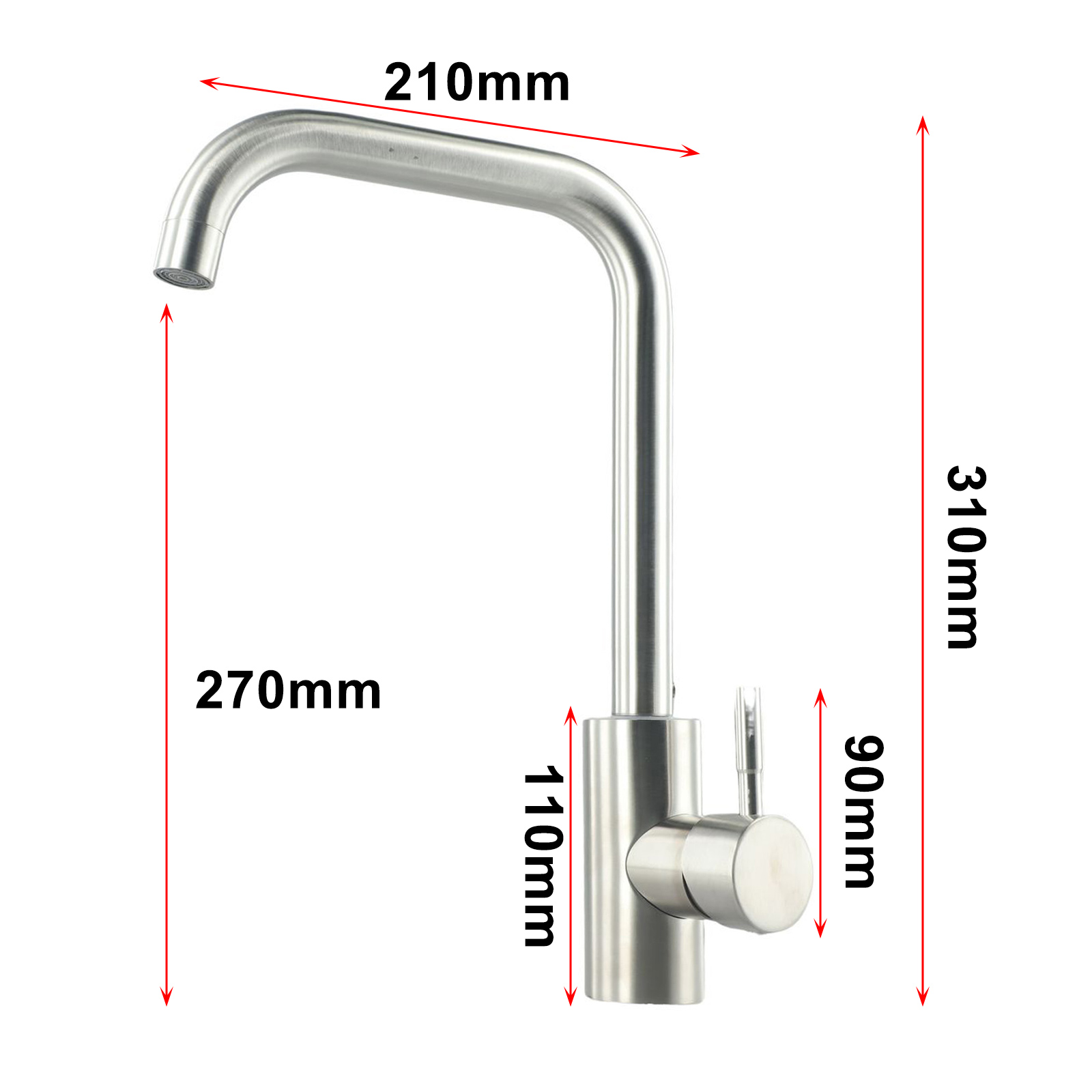 Kitchen Faucet 304 Stainless S - Kitchen Gadgets Mixer ulasan dan harga